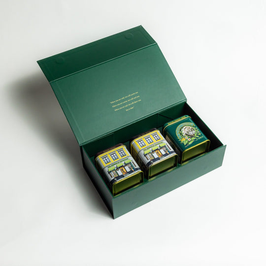 Presentbox – tre teburkar - The Tea Centre of Stockholm
